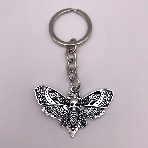 Skeleton Moth | Bag Charm | Keychain (Brand New!) ❤️ - Picture 1 of 6